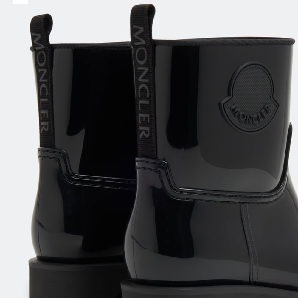 Moncler Shiny Black Ginette rain boots - Picture 5 of 8